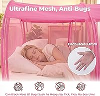 Vista 3 de LEEDOR® Bed Tent Dream Tents Bed Canopy Shelter Cabin Indoor Privacy Warm Breathable Pop Up Twin/Full/Queen for Kids and Adult Patent