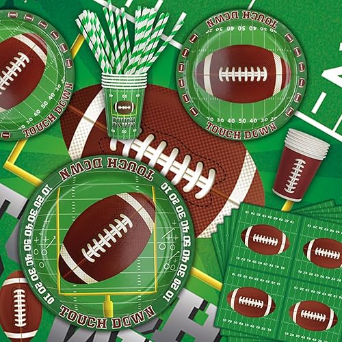 Miniatura 8 de Paquete de 229 decoraciones de fiesta de cumpleaños de fútbol, suministros para fiestas de fútbol, decoración de fiesta de fiesta de juegos