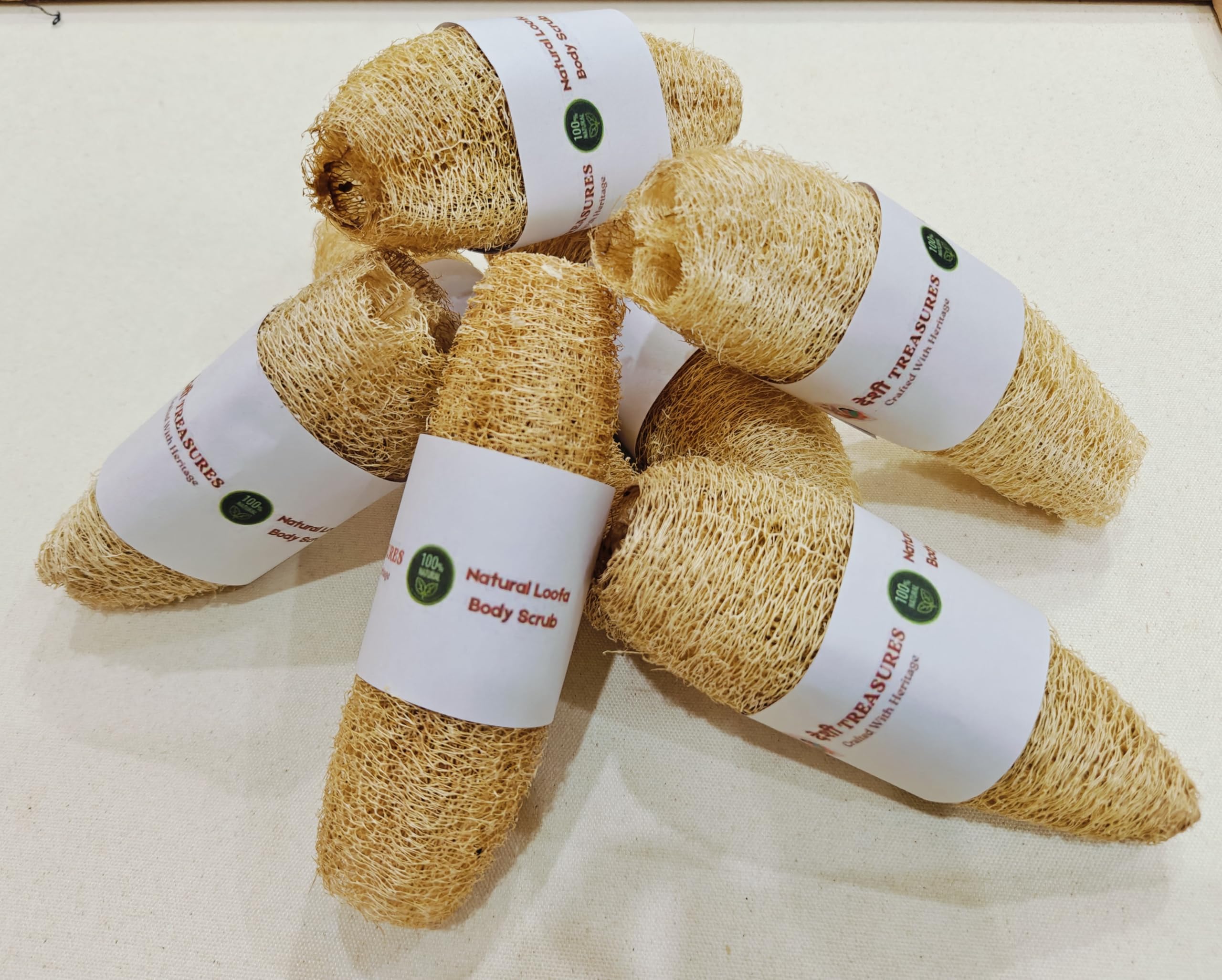 Desi Treasures - Natural Loofah Body Scrubber - Ridge Gourd Fibre, Organic, Eco-Friendly, Chemical-Free, Lightweight for Bathing (Men/Women) (Pack of 3)-image-27
