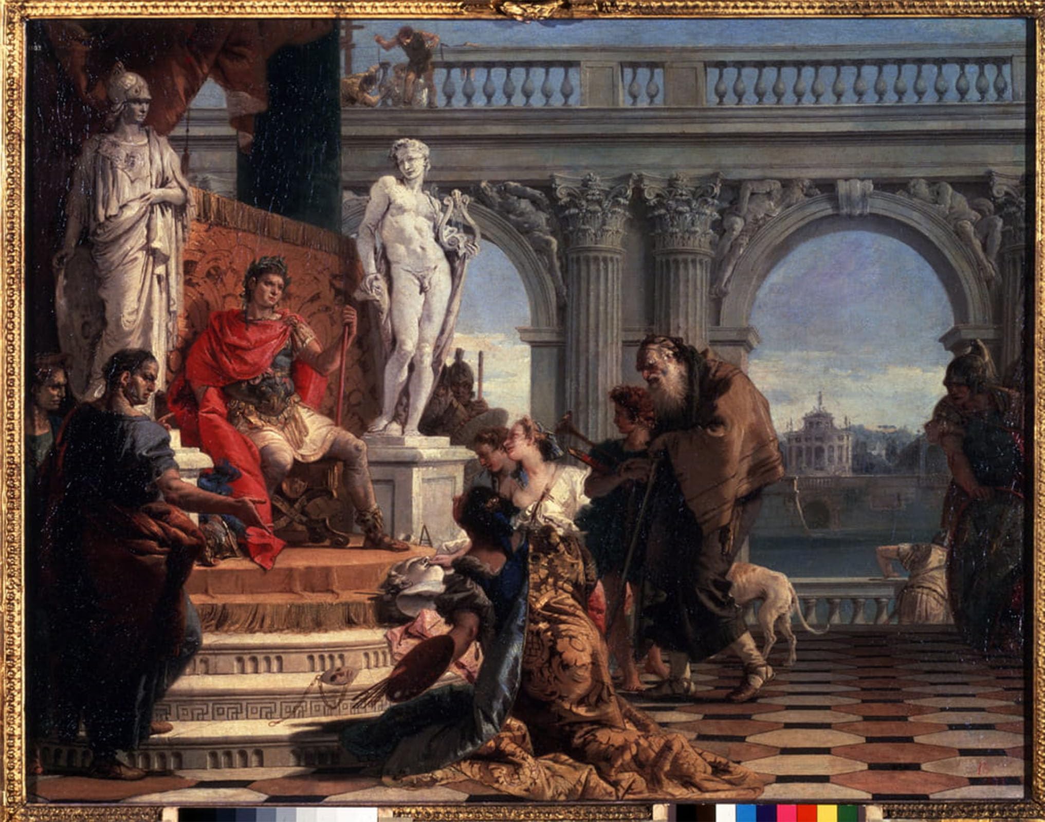 SERENDIPITP Abstract Painting Mural Print Picture Wall Decor Painting Maecenas Handing Over the Arts to Augustus by Battista Tiepolo Vintage Wall Artwork for Home Decor 60x90cm