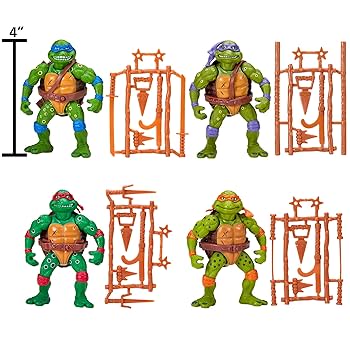 プレイメイツ タートルズ クラシック ムービースター フィギュア 3体セット Amazon.com: Teenage Mutant Ninja Turtles Micro Mutant TMNT