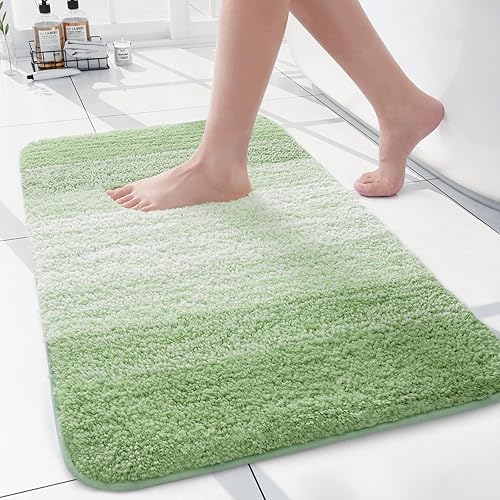 Miniatura 266 de Arotive - Tapetes de baño de microfibra, peludos, suaves, absorbentes, antideslizantes, gruesos, afelpados, se pueden lavar a máquina y secar