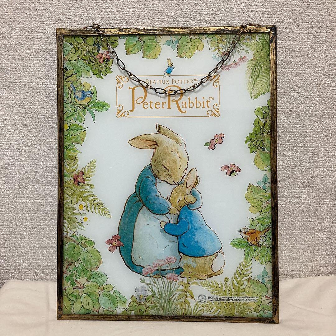 Amazon.co.jp: ピーターラビット 絵 額 ガラスアート ピクチャー 