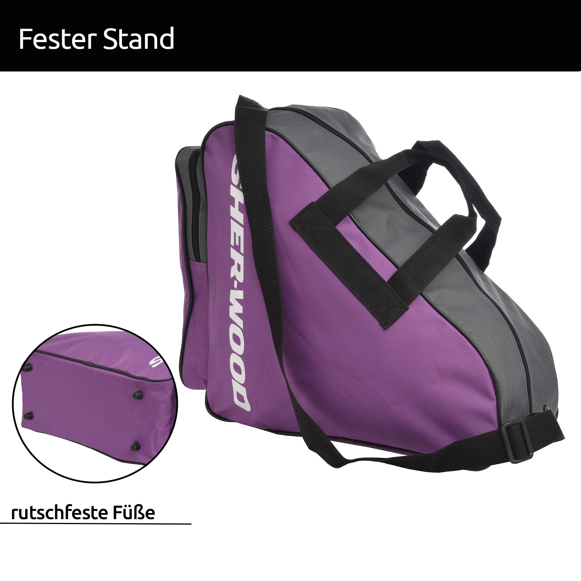Sherwood - Borsa per Pattini da Ghiaccio, Unisex, Skate Bag, Lila, 36 x 16 x 36 cm