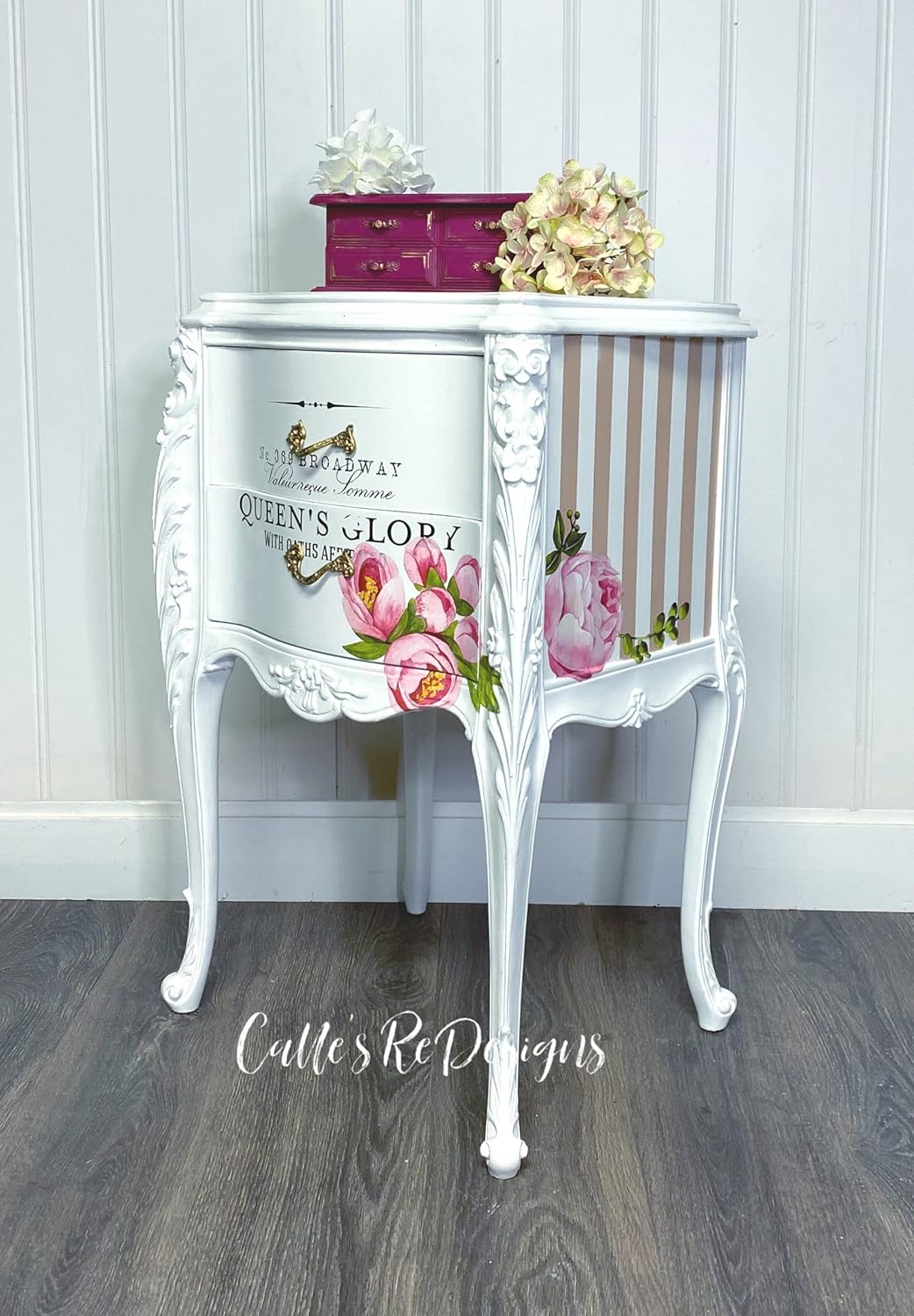 Redesign with Prima Redesign Décor Transfers®-Lush Floral I-Total Sheet Size 48x35,Cut into 6 Sheets Wall Decals DIY Wallpaper Wall Stickers Murals Decor for Valentines Day Gifts,Easter Decorations