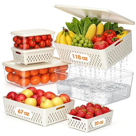 Fruit Storage Containers, 4pk - $24.99