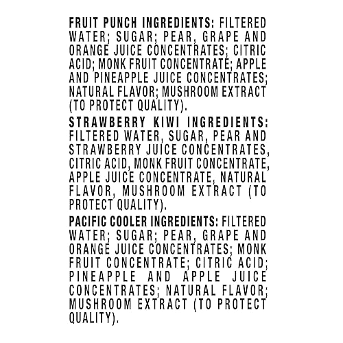 Miniatura 3 de Capri Sun Fruit Punch, Strawberry Kiwi y Pacific Cooler - Mezcla de bebidas saborizadas de jugo variado, caja de 30 unidades, bolsas de 6 onzas