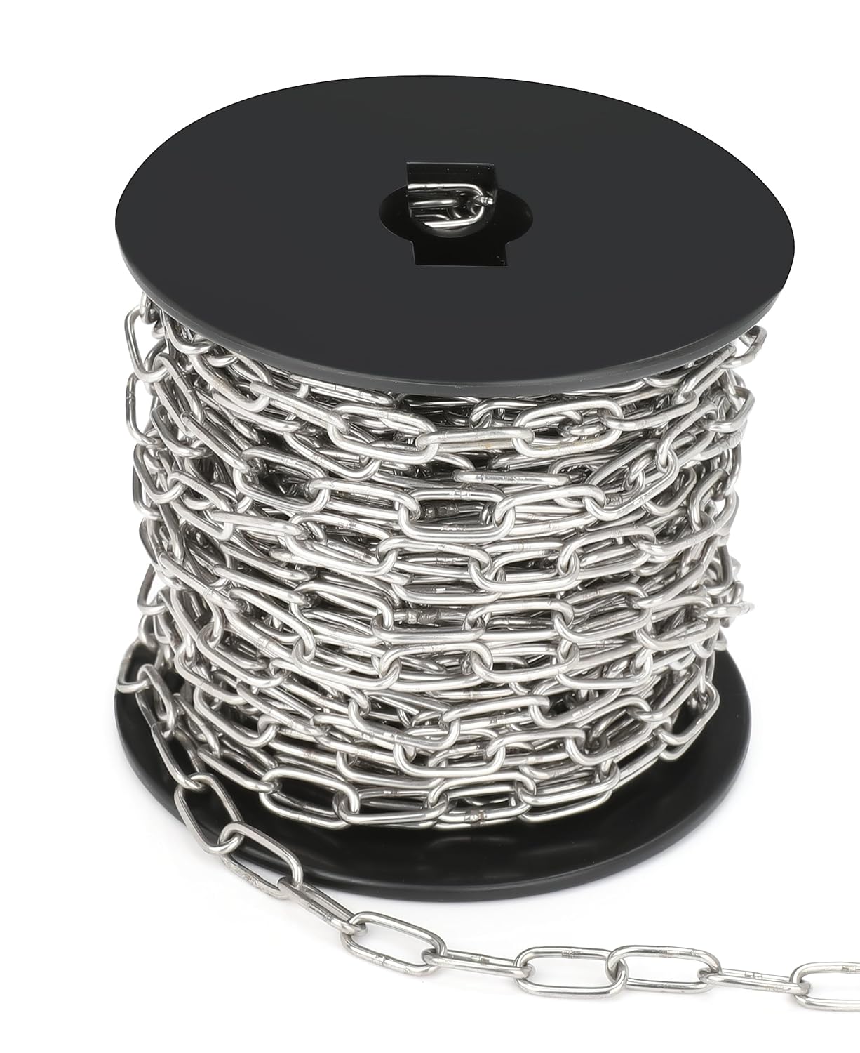 50ft Hanging Chain,304 Stainless Steel Chain, 1/16" Jack Chain, Metal Chains are Customizable for Hanging Bird Feeders/Dog Leashes/Signs & DIY Projects(1.5mm with Spool)