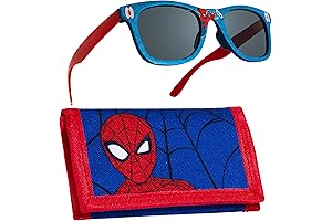 Boys Spiderman Sunglasses for Boys and Trifold Wallet Gift Set
