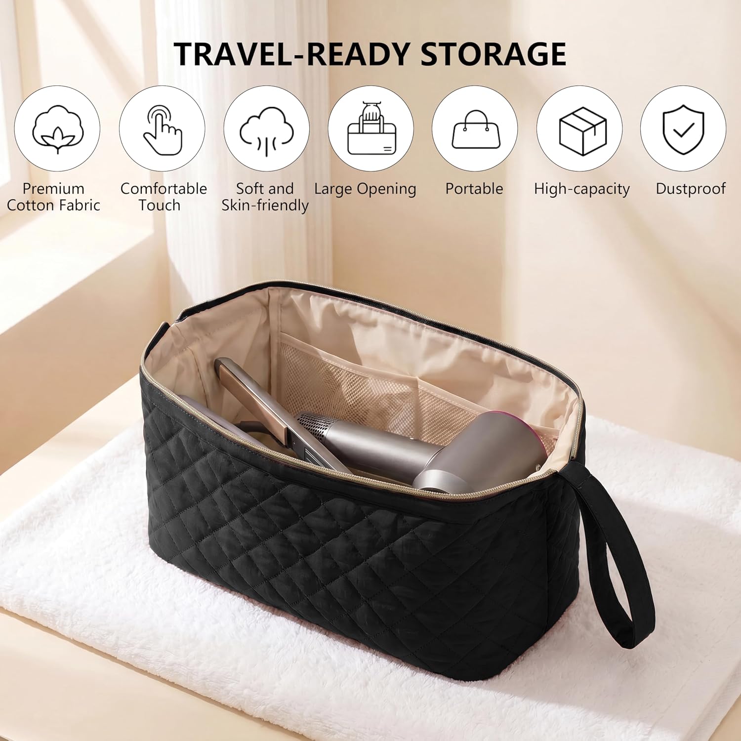 Hair Tools Travel Bag for Shark FlexStyle, Dyson Airwrap Travel Case