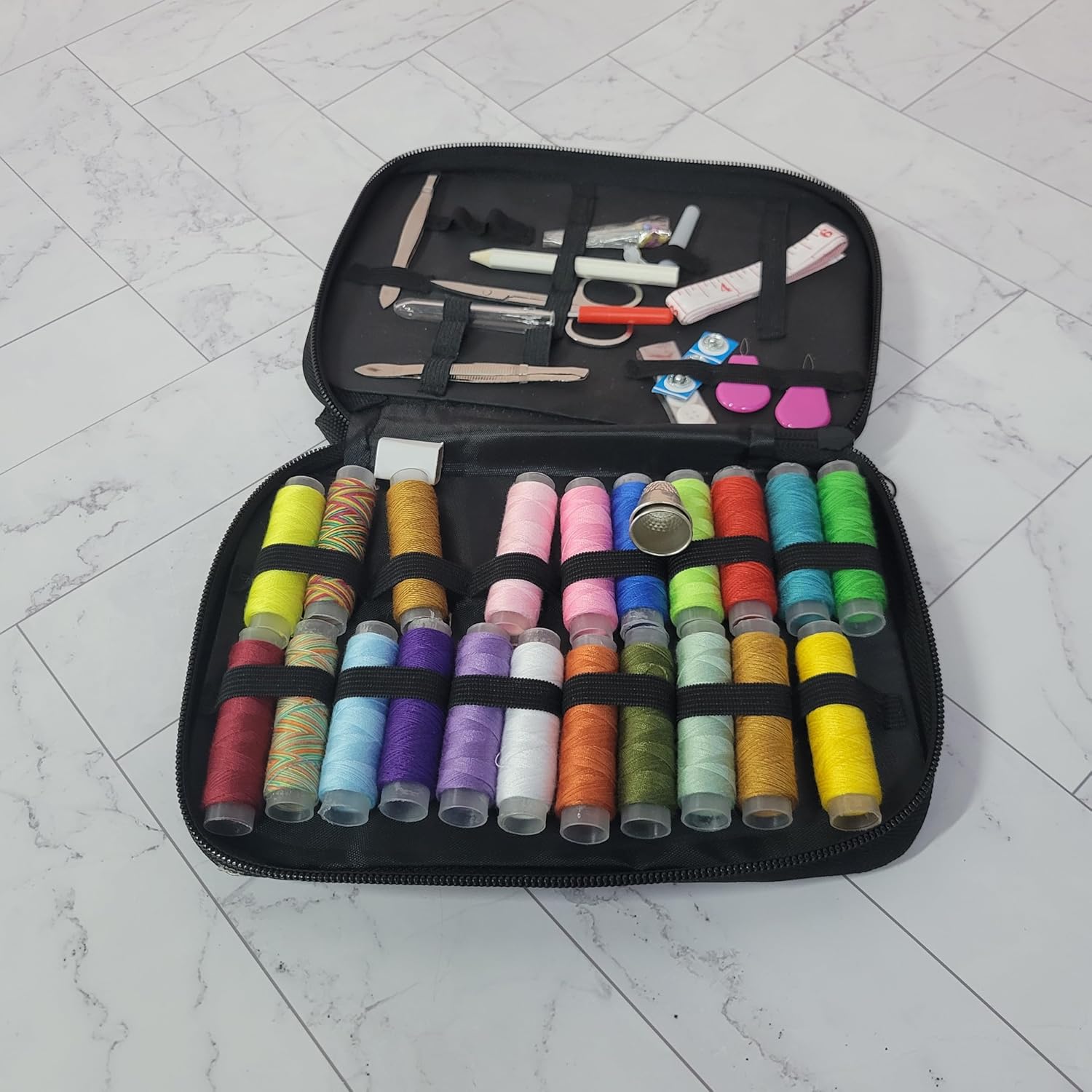 joboioae Sewing kits, Complete Sewing Supplies Set with Scissors, Needles & Measuring Tape, Travel Sewing Kit for Adults & Beginners