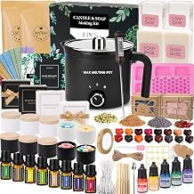 BISWYLBLJ Candle & Soap Making Kit for Adults,Complete DIY Craft Gift Kit