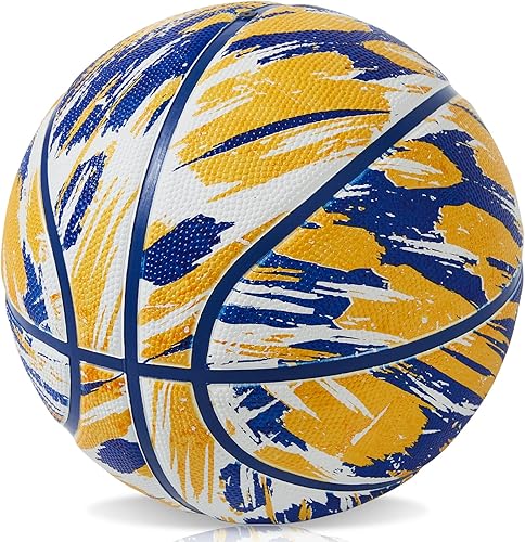 Miniatura 38 de Pelota de baloncesto oficial de goma para interiores y exteriores, tamaño 3/4/5/6/7 para niños, jóvenes, adolescentes, niños y niñas, ideas