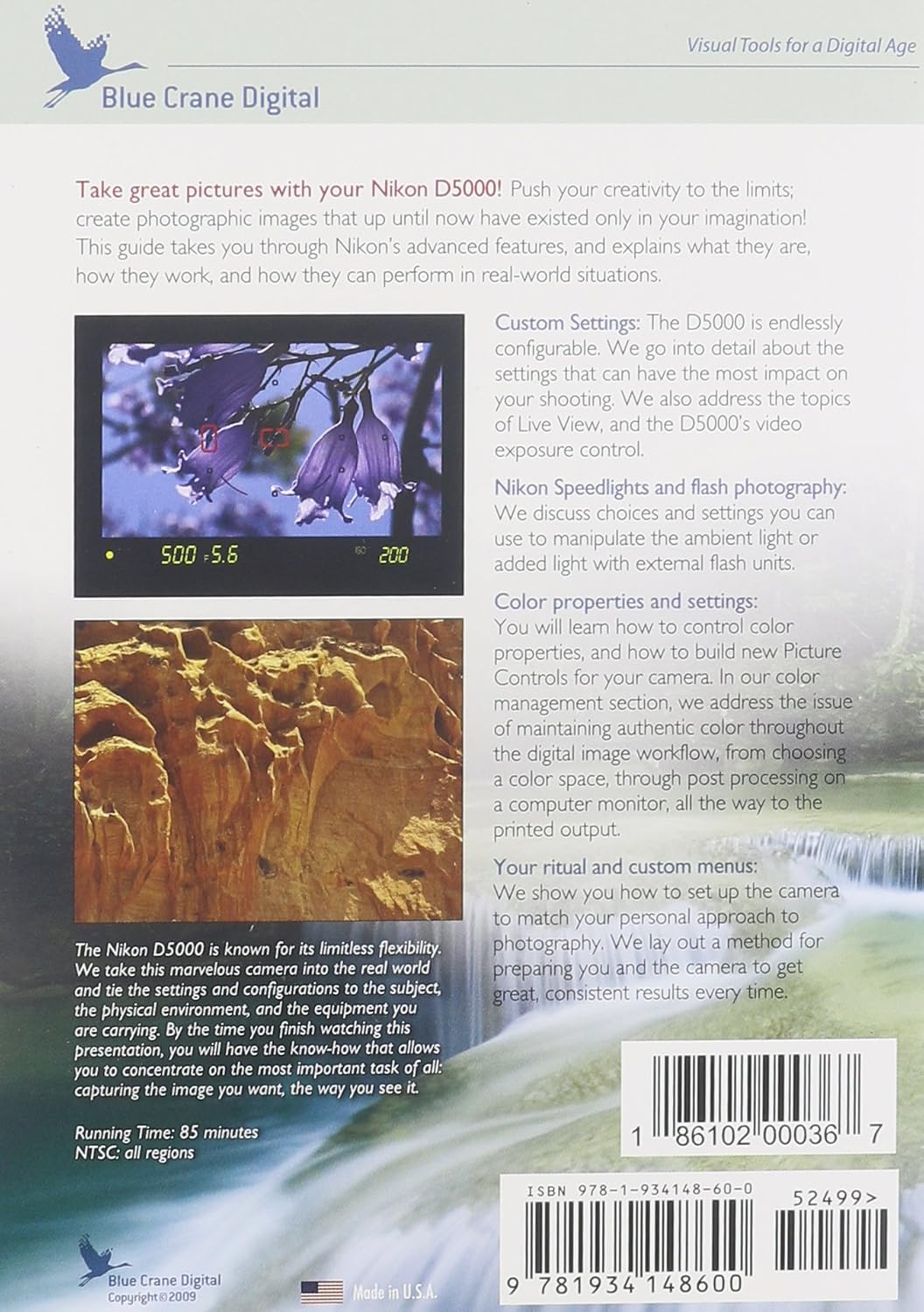 Blue Crane Digital Introduction to the Nikon D5000, Vol. 2: Advanced Topics Training DVD (zBC127)