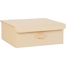 Ocean Home Textile Bej Bal ks rt  Kapakl  Kutu 48 x 40 x 19 cm