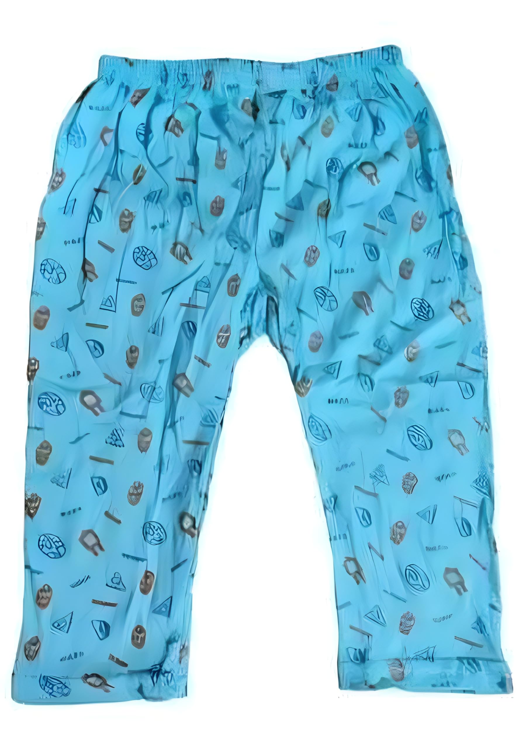 Cotton Unisex Pyjama for Kids Girls and Boys, Multicolour Printed, Pack of 6 (0-1 Years)