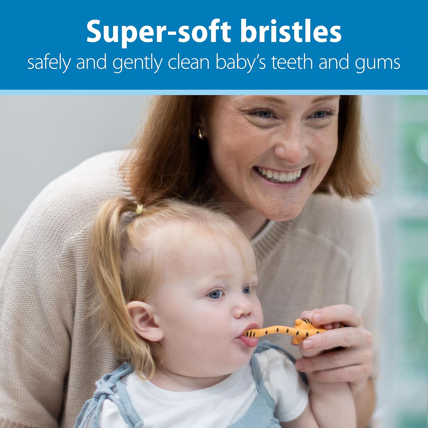 Dr. Brown's Infant-to-Toddler Toothbrush, Tiger, 0-3 Years