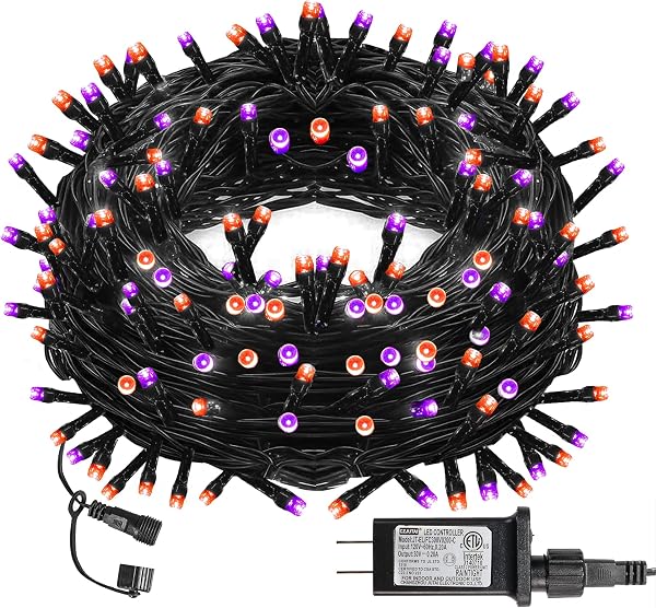 Dazzle Bright Christmas String Lights, Connectable Waterproof String Lights Green Wire with 8 Modes, Christmas Decoratio