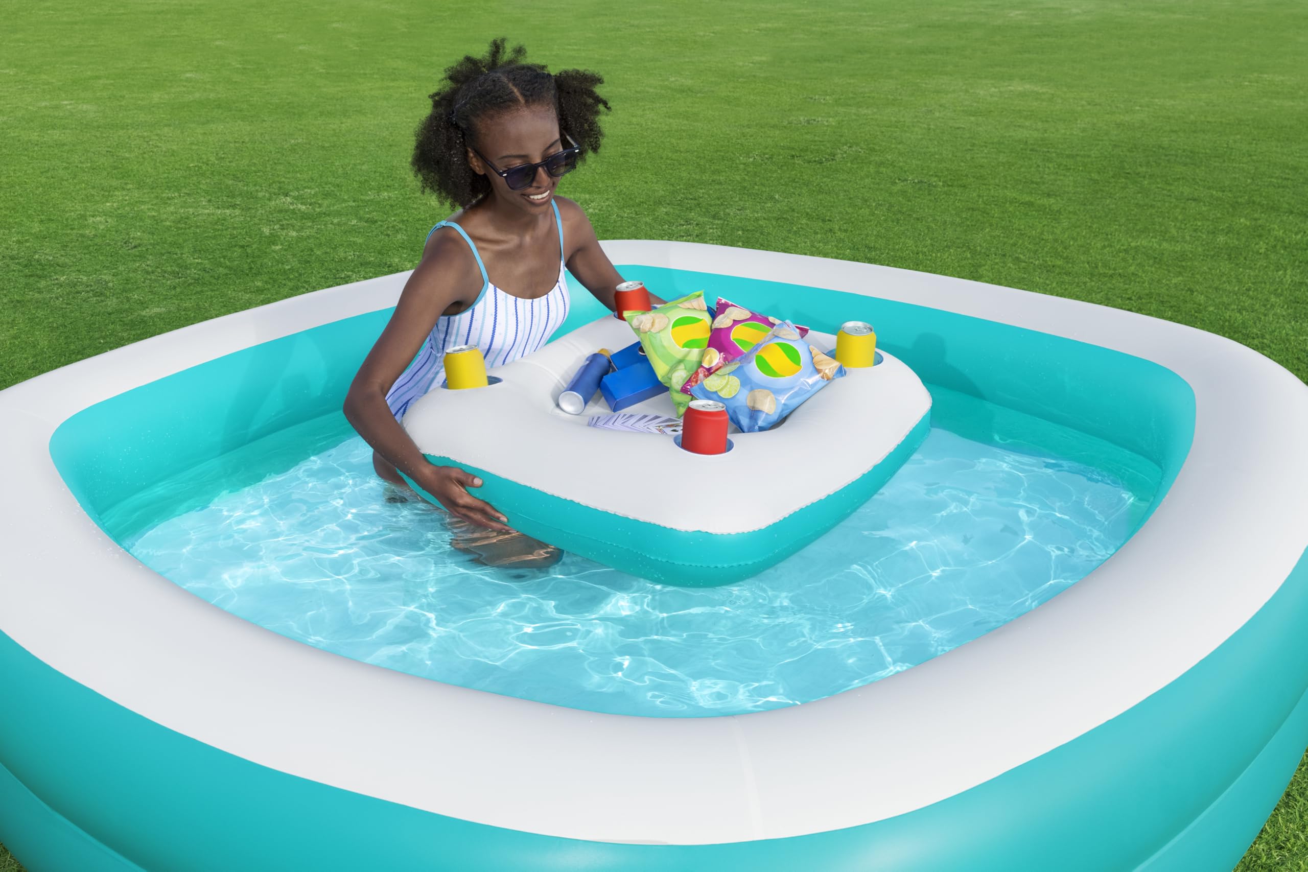 Bestway Family Pool Sippin Summer 218 x 218 x 48 cm