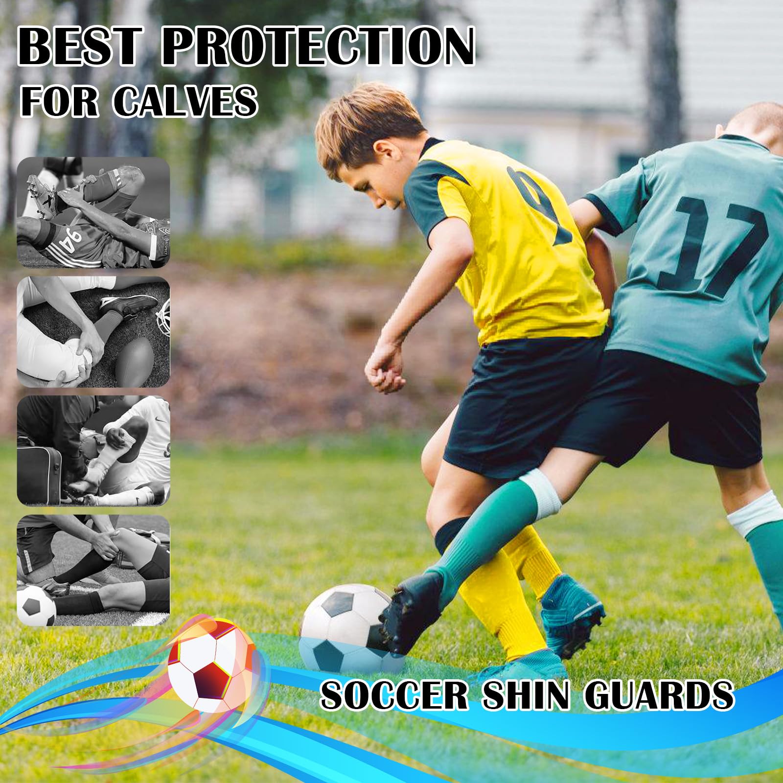 NATOSU 2 mini parastinchi da calcio, 10 x 6 cm, extra mini parastinchi, equipaggiamento protettivo, parastinchi per uomini, donne, bambini, ragazzi, ragazze
