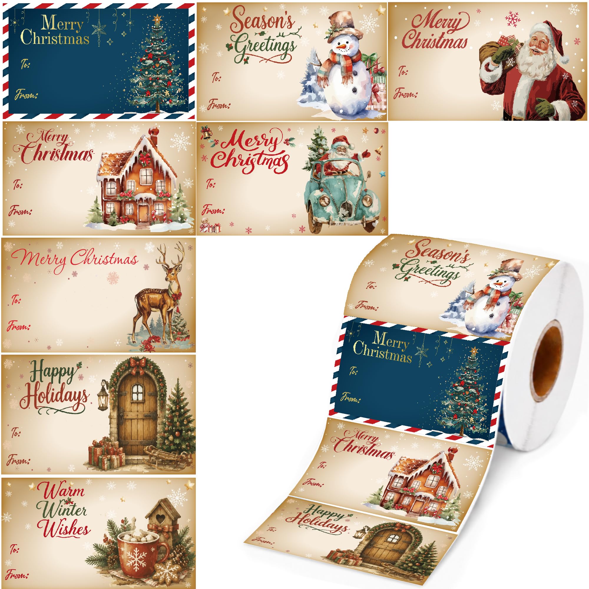 OHOME Christmas Gift Tags--500 Pcs