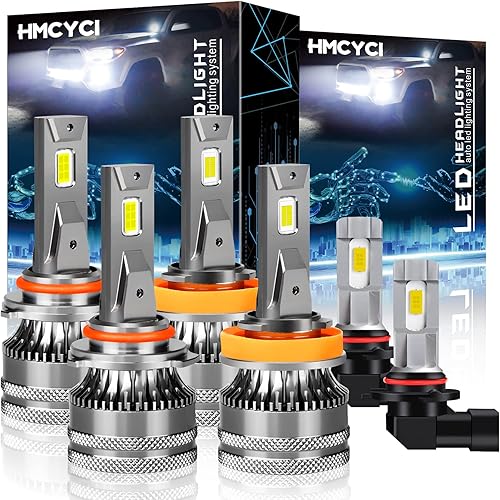 Compatible con DODGE RAM 1500 2500 3500 4 faros (2009-2018)  Faros LED de haz altobajo + bombillas antiniebla, combo de bombillas antiniebla, 9005