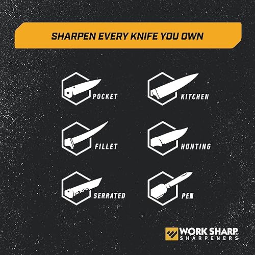 Miniatura 5 de Work Sharp La precisión profesional ajusta la herramienta de los sacapuntas de cuchillo, sistema ajustable del cuchillo del ángulo completo que afila