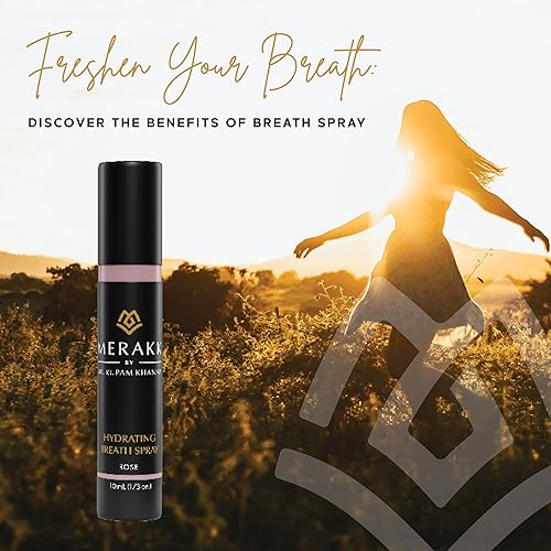 Miniatura 6 de Merakk Spray de respiración fresca en rosa de edición limitada – Espray ambientador de aliento sin azúcar y spray de boca seca – Spray para el mal
