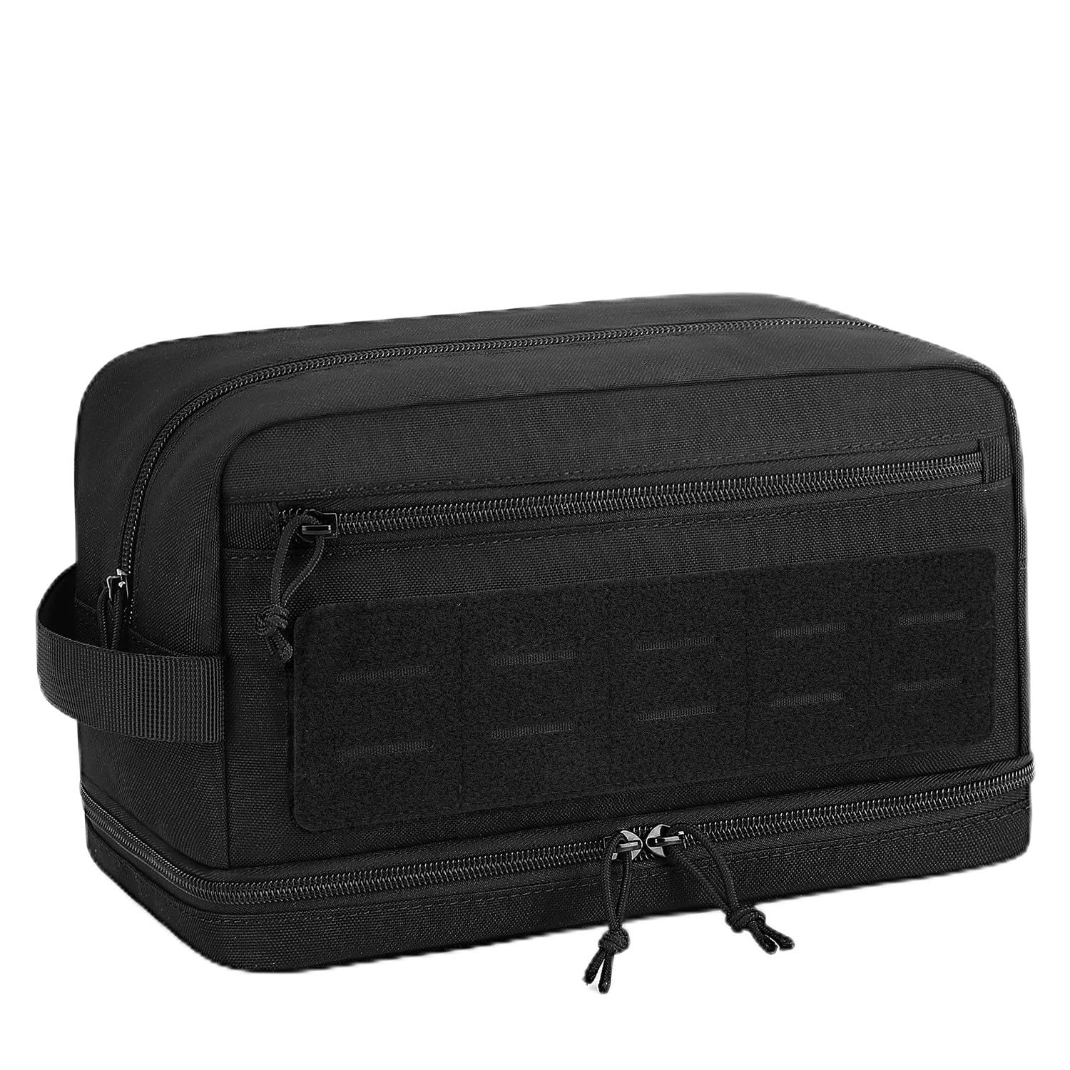 ETRONIK Taktischer Kulturbeutel für Herren Damen, wasserdichte Reise Kulturtasche mit Molle System, Toiletry Bag mit Separatem Nassfach für Toilettenartikel, Zubehör & Fitnessstudio
