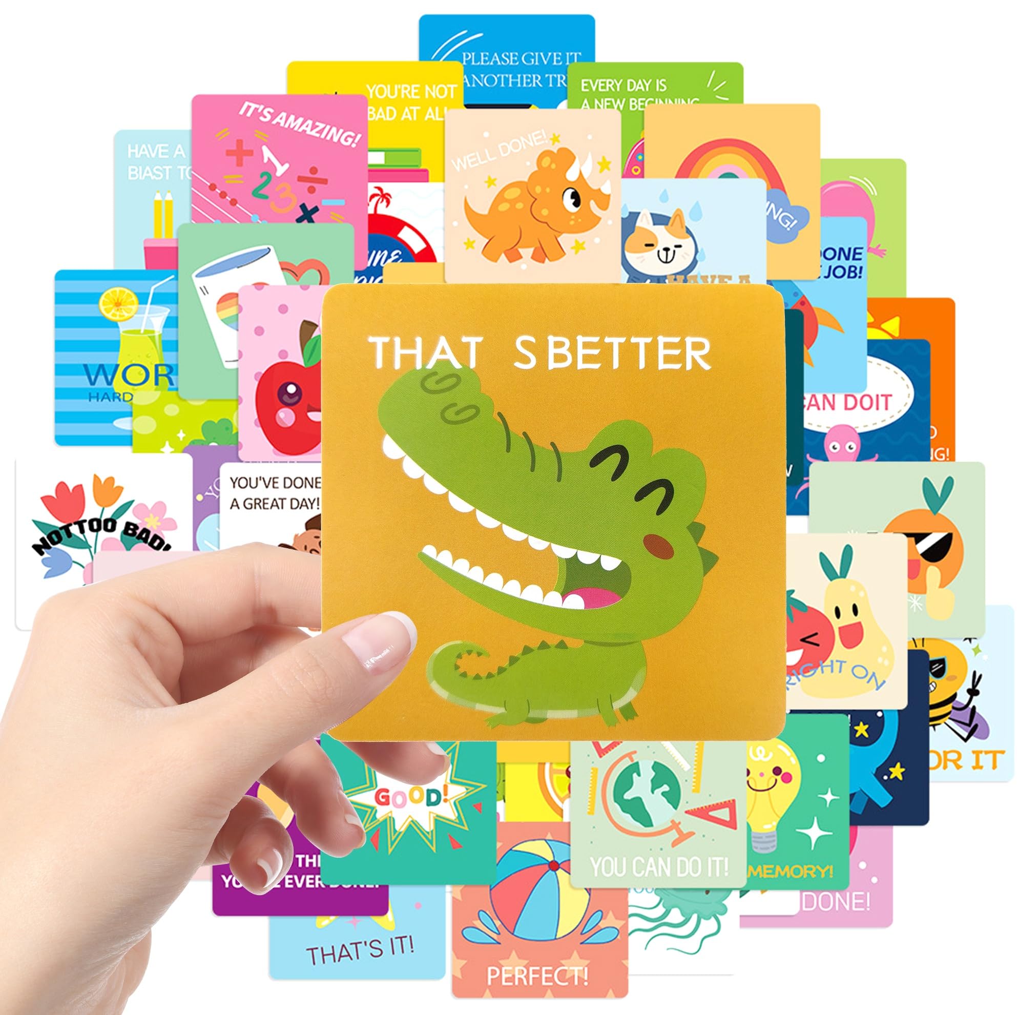 60 Pcs Motivational Cards, Encouragement Note Cards, Positive Affirmation