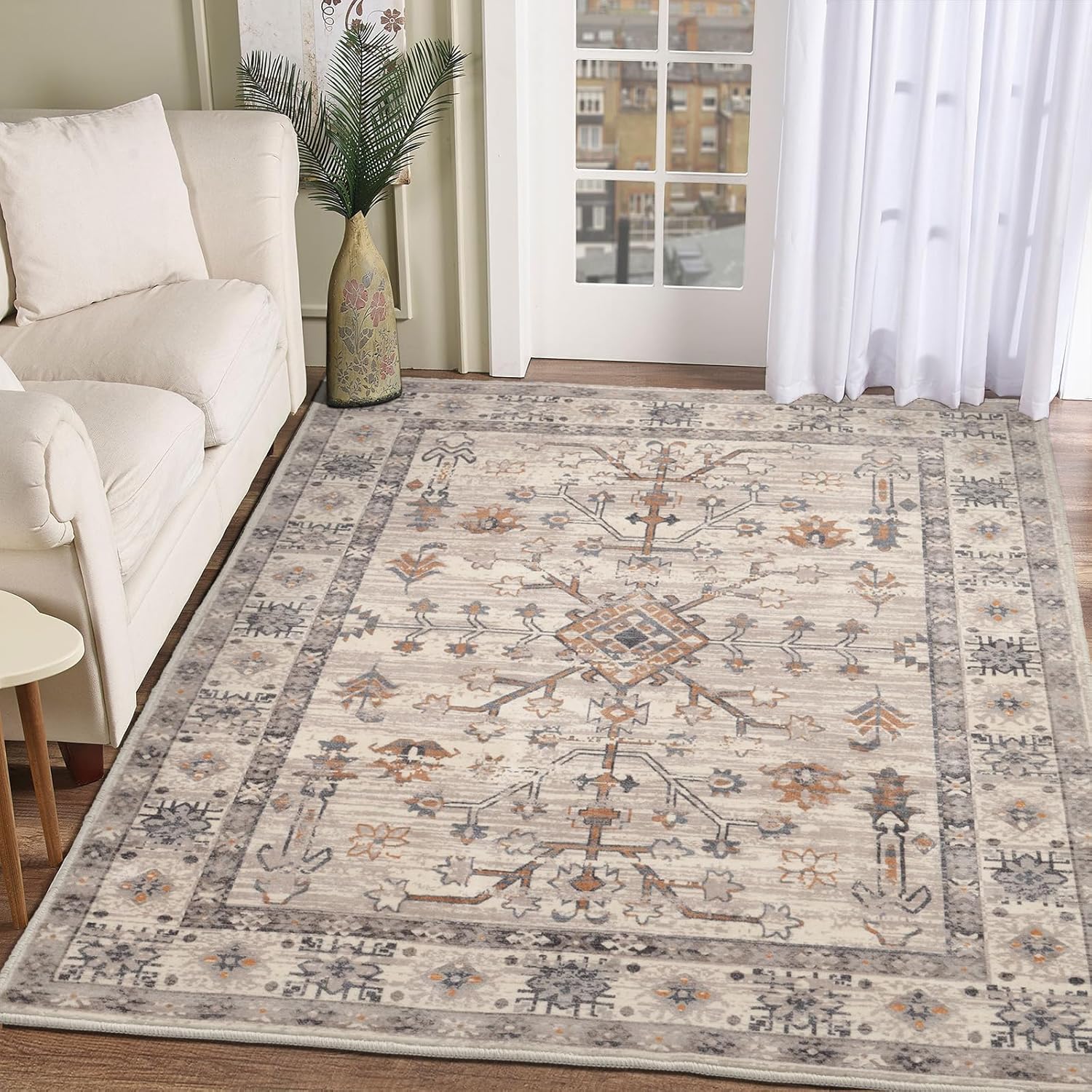 CHICHIC Area Rug 5x7 Washable Large Bedroom Rug Boho
