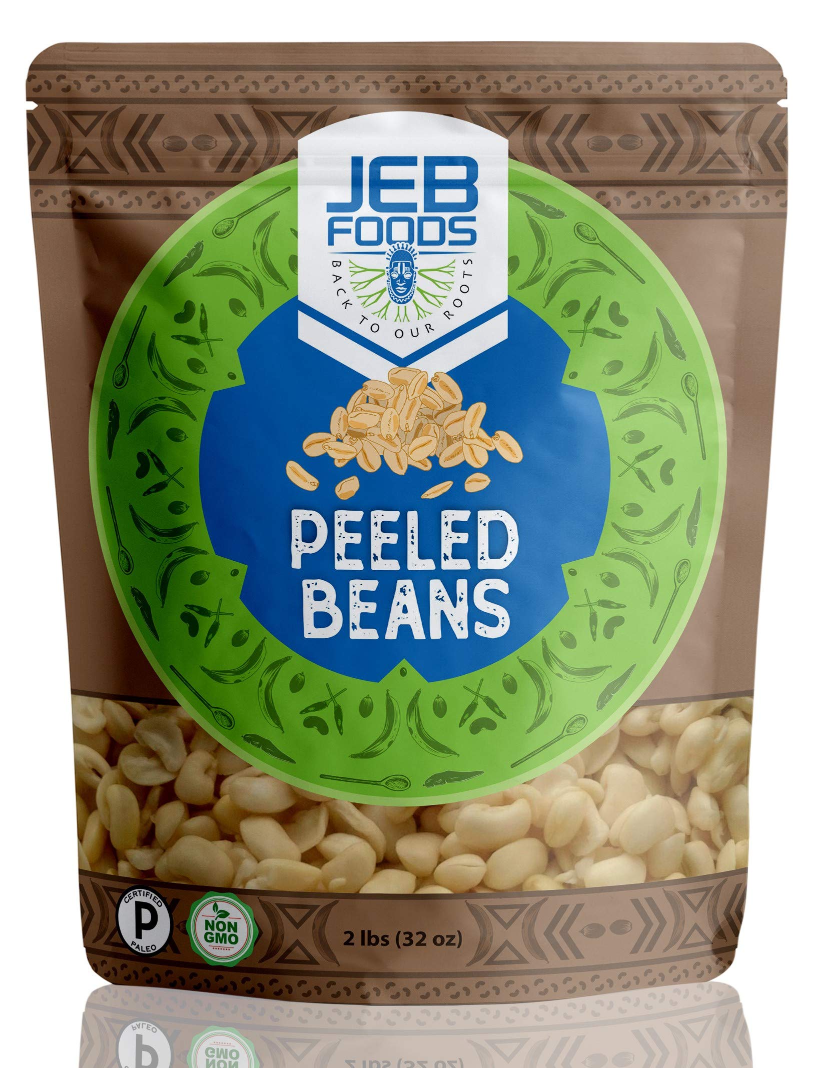 JEB FOODS Peeled Beans – Nigerian Akara & Moi Moi, gluten-free, non-GMO, Nut-free, 100% naturally grown.4lbs Bag