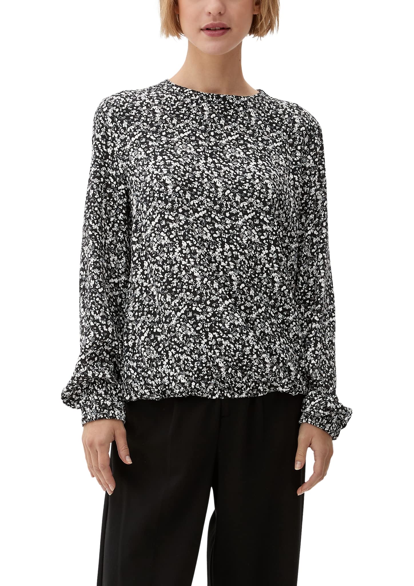 s.Oliver Women's 2120842 Blouse, Schwarz, 32