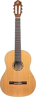 Ortega Guitars 6 String Family Series Full Size Left-Handed Nylon Classical Guitar w/Bag, Cedar Top-Natural-Satin, (R122L)