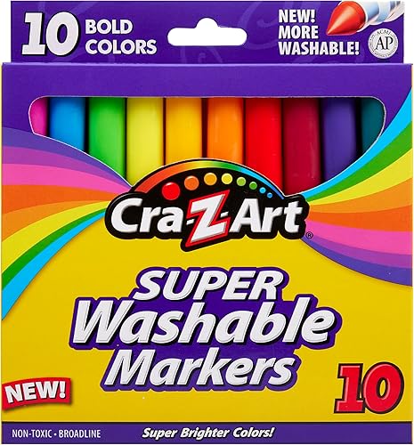 Cra-Z-Art Marcadores lavables atrevidos 10 unidades