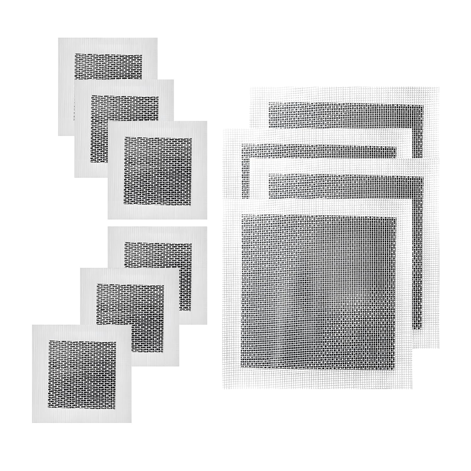 Reyuvidep 10-Piece Self-Adhesive Wall Repair Kit with 4 Large and 6 Small Patches for Quick Drywall Fixes