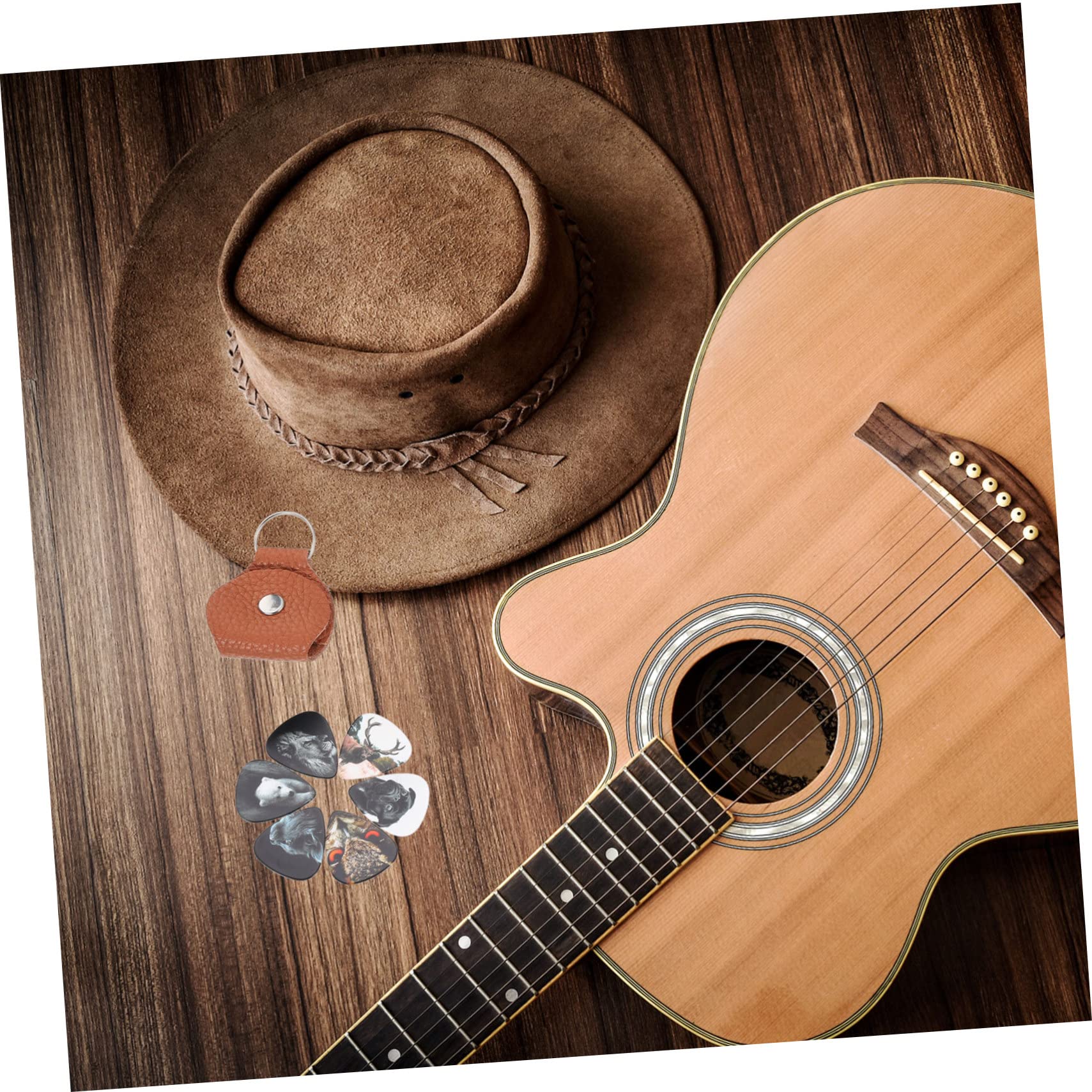 Abaodam 4sets Plettri Per Chitarra Celluloide Con Scatola e Sacchetto Accessori Per Chitarra Elettrica e Acustica Plettri Leggeri e Resistenti Per Musicisti Principianti e Professionisti