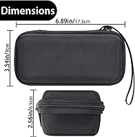 Vista 7 de Aenllosi Estuche rígido para Rode Wireless ME/GO III/GO II Sistema de micrófono inalámbrico compacto digital de doble canal (negro)