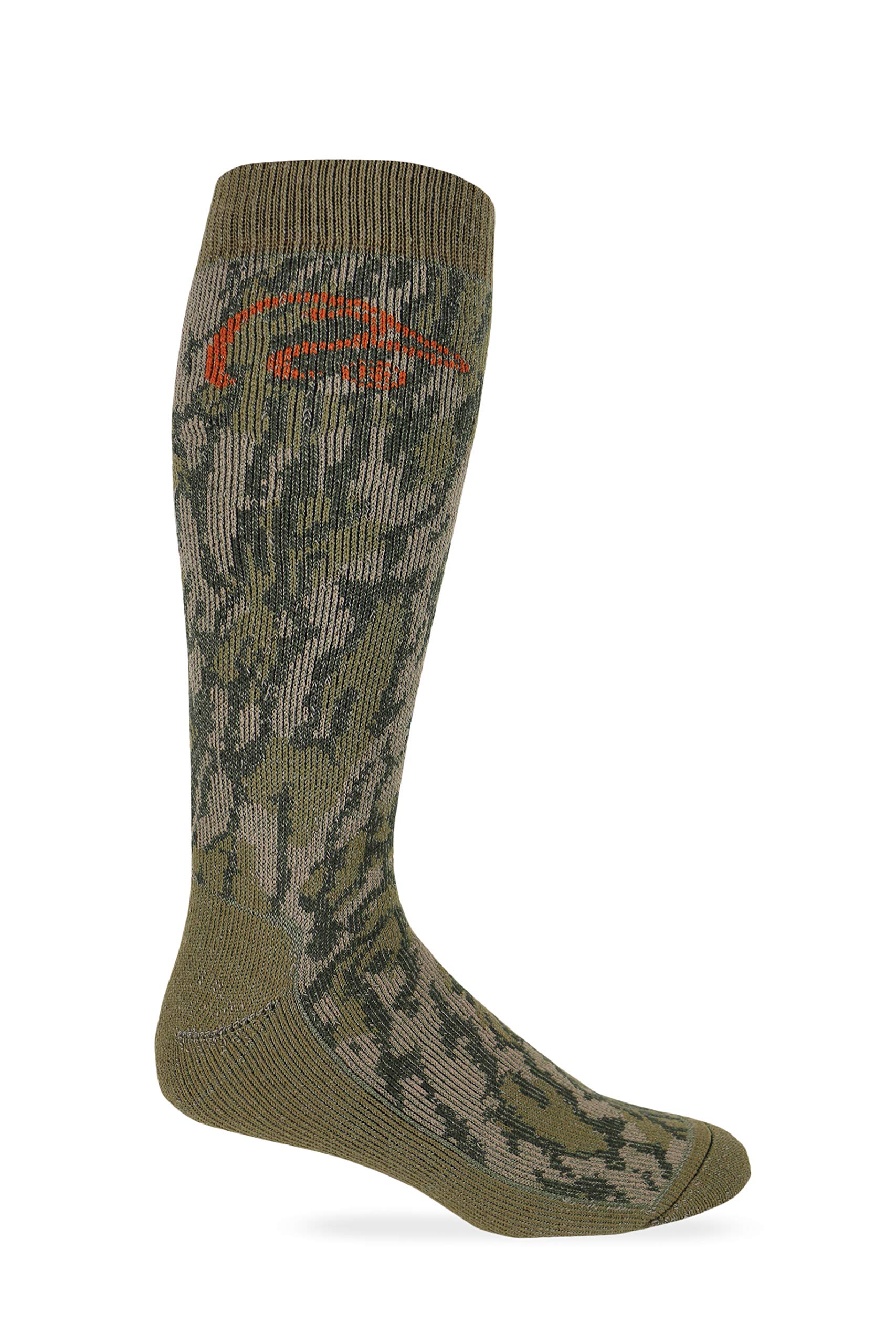 Ducks UnlimitedFull Cushion Merino Wool Blend Camo Socks, Camo, (L) W 9-12 / M 9-13, 1 Pair
