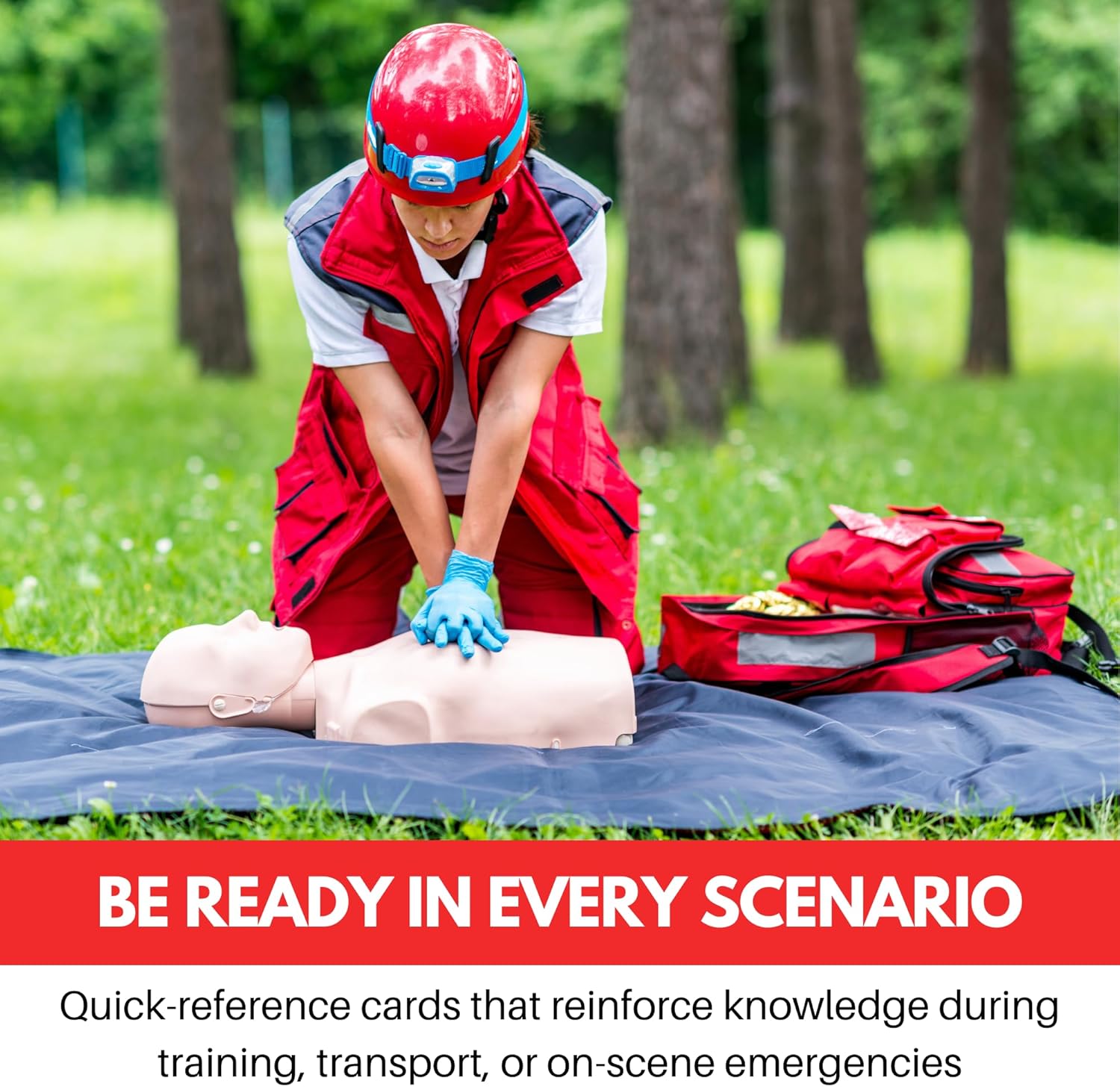 EMT-BLS Medical Reference Cards (3 Cards) - First Responder, EMT-BLS+ Pediatrics Assessment - Study Material + Notes - 5x4-inches - Durable Plastic + Portable