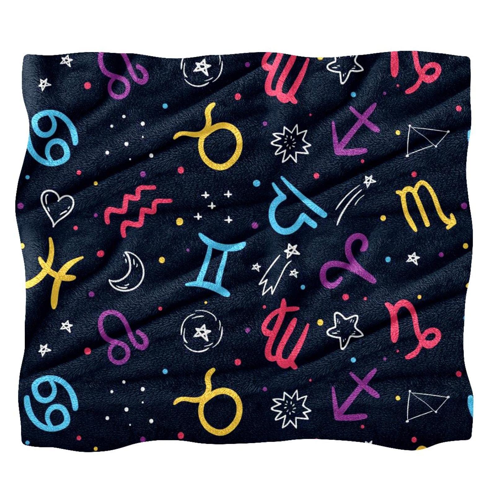 Couverture polaire zodiaque pour vos soirées cocooning sur le canapé