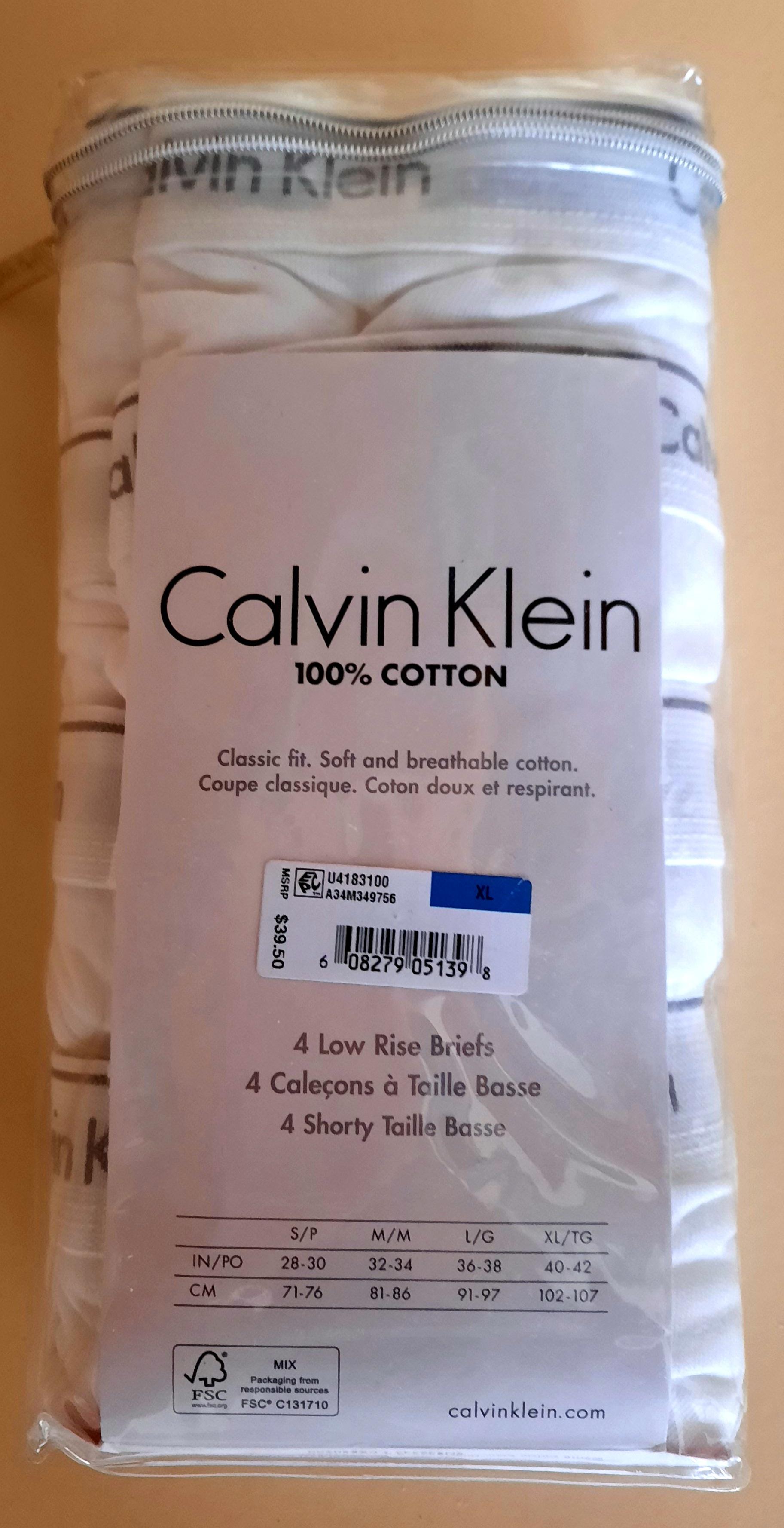 Calvin Klein Men's Cotton Classics Multipack Low Rise Hip Briefs, Blue