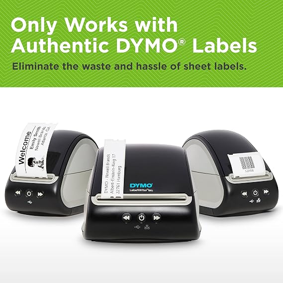 Dymo LabelWriter 550 Direct Thermal Printer with Automatic Recognition for Address, Shipping and Barcode Labels | EU Plug