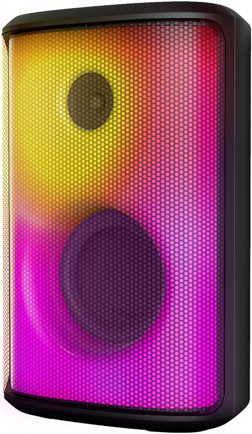 BUGANI Bluetooth Speaker, 80W Portable Wireless Speakers with Punchy Bass and Loud Sound, LED Lights, 15H Playtime, IPX6 Waterproof, Support AUX/TF Card/USB, Big Party Speaker for Outdoor
