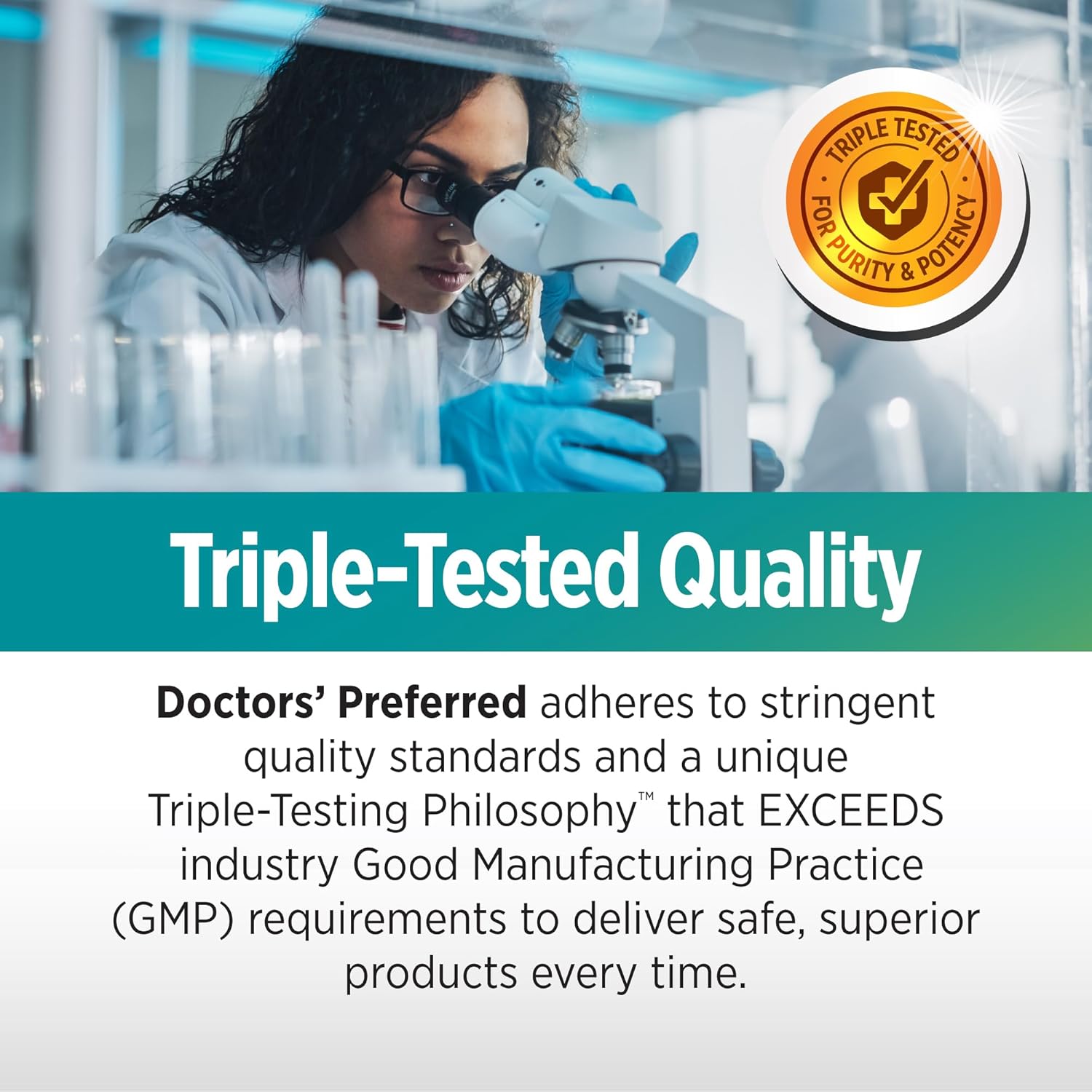 DOCTORS' PREFERRED Alpha GPC Supplement - Premium Formula. 600 MG/Serving, 60 Vegan Capsules, 30-Day Supply - Image 7