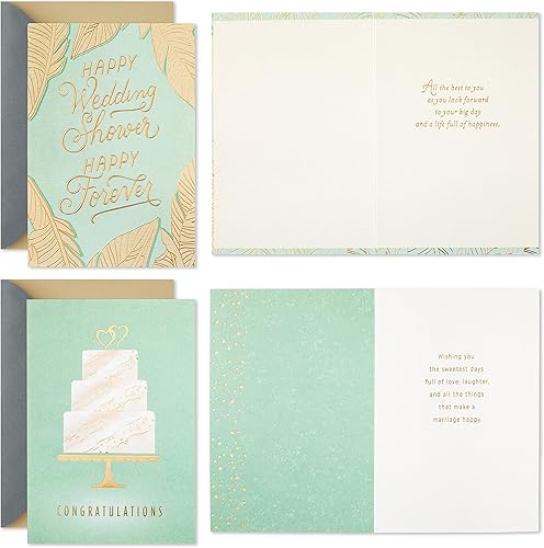 Miniatura 9 de Hallmark Tarjetas de boda, tarjetas de despedida de soltera, surtido de tarjetas de compromiso, Yay Love (paquete de 3 tarjetas con sobres)