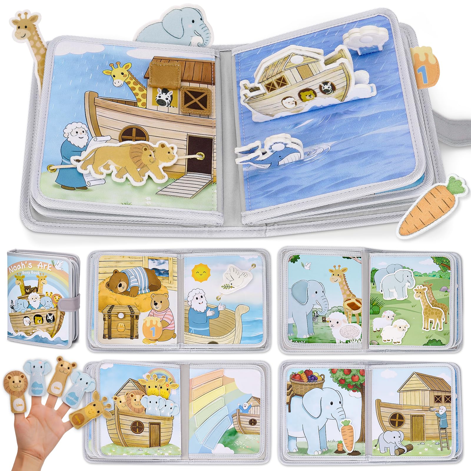 Busy Board ab 1 2 jahr Baby Busy Book Montessori Spielzeug für flugreisen | Geschenk Kinder 1 2 3 Jahre Kinderspielzeug Geburtstagsgeschenk für Junge Montessori Bunch Busy Book ab 1+ Motorikspielzeug