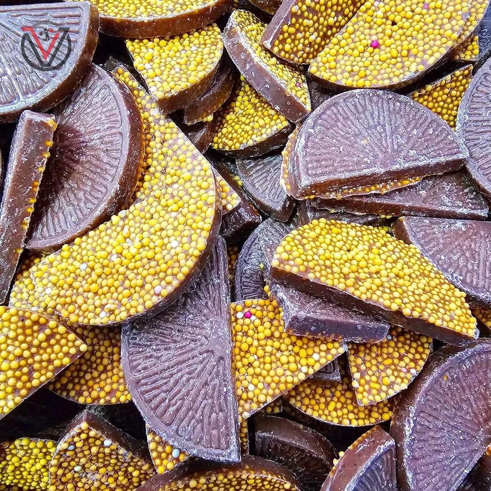 VIMIX Orange Jazzies - Orange Chocolate Flavour Candy with a Candy Topping (250g)