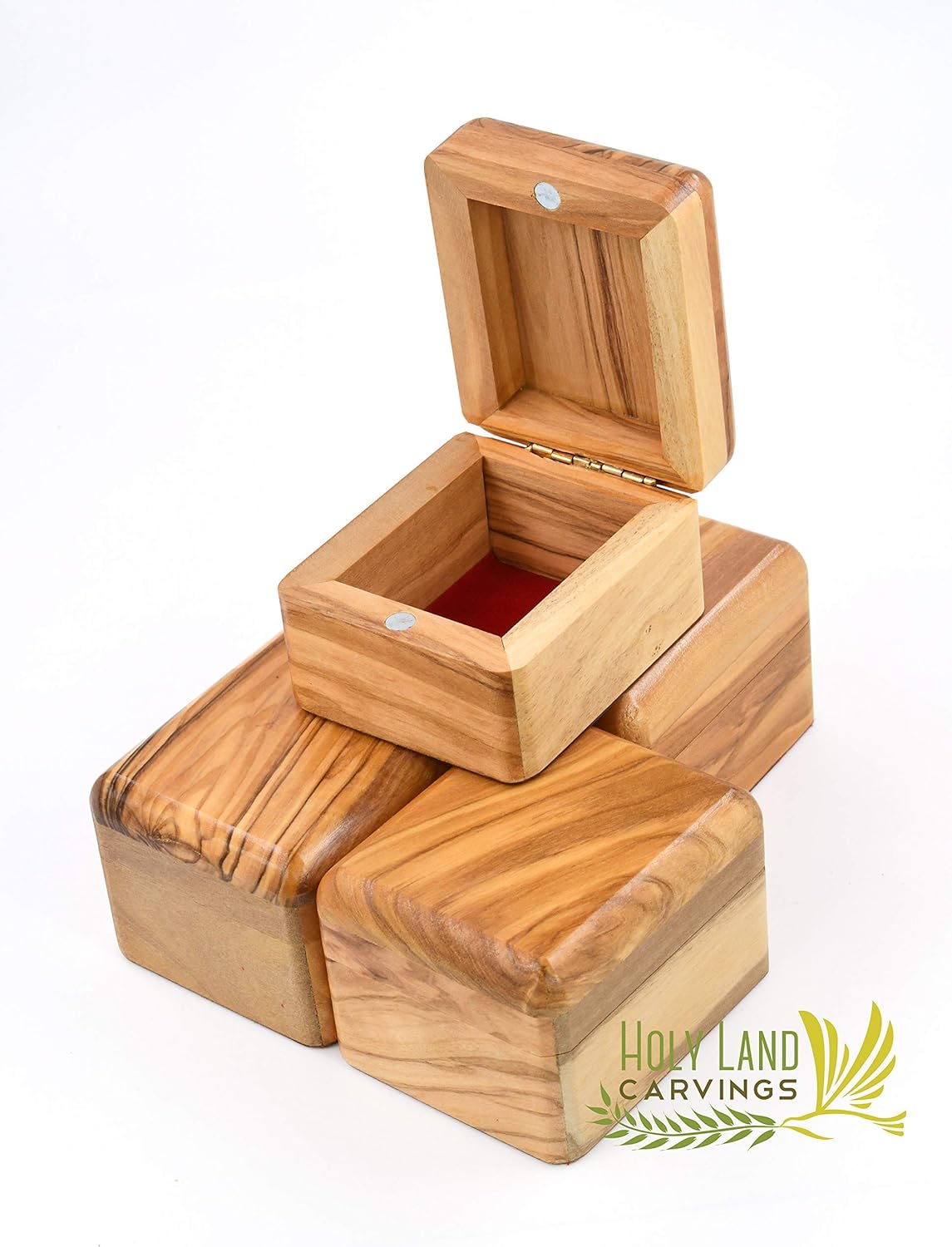 Generic Olive Wood Box, Jewelry Box, Rosary Box, Keepsake Box made in the Holy Land, Wooden Box Great to store Rosaries