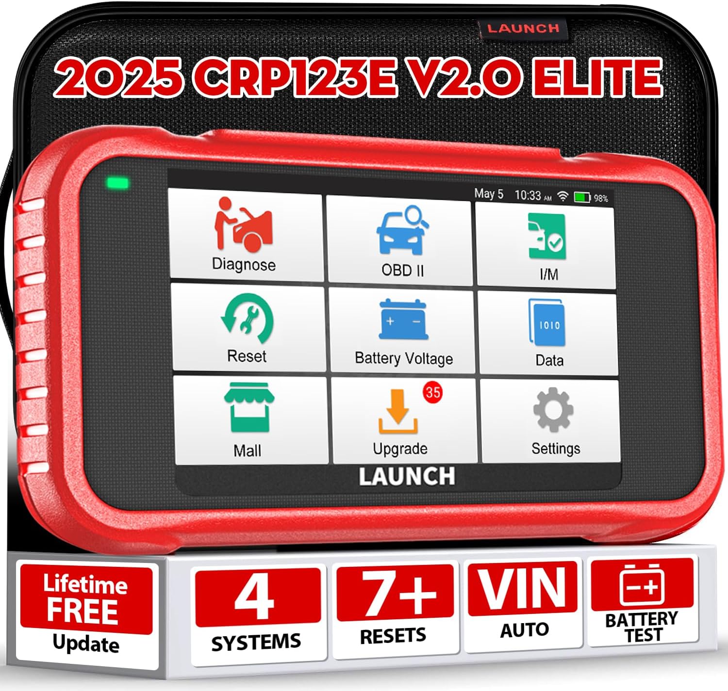 LAUNCH CRP123E V2.0 OBD2 Diagnosi Auto Professionale